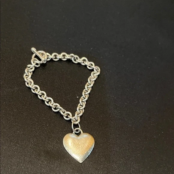 Silver Heart Charm Bracelet - Picture 5 of 9